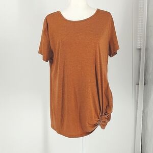 La Mode, brown tee shirt, size XL